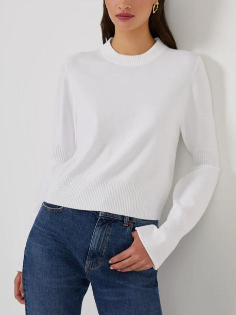 French Connection Babysoft Sweater White